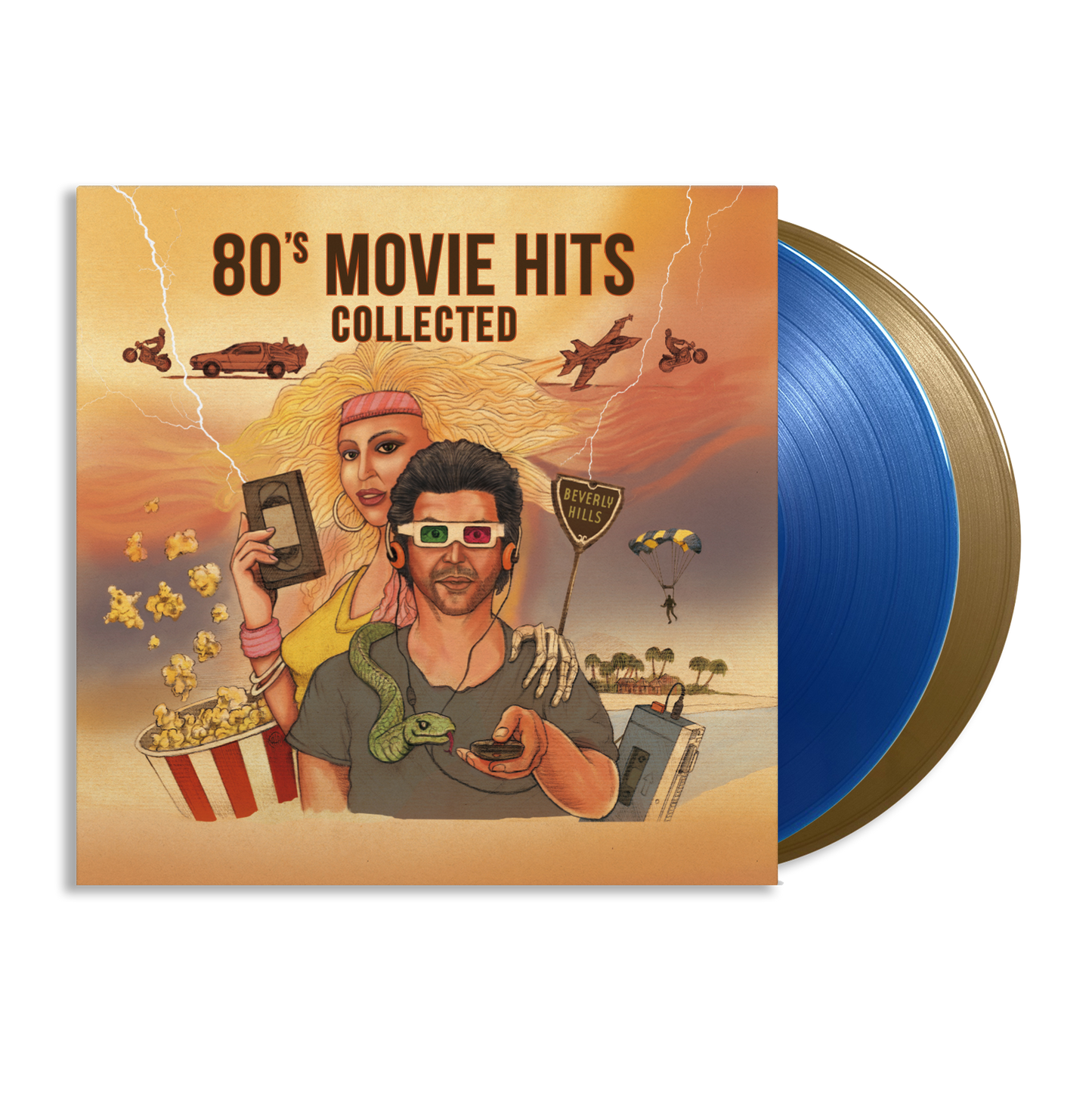 80's Movie Hits Collected: Limited Blue & Gold Vinyl 2LP { vinyl }