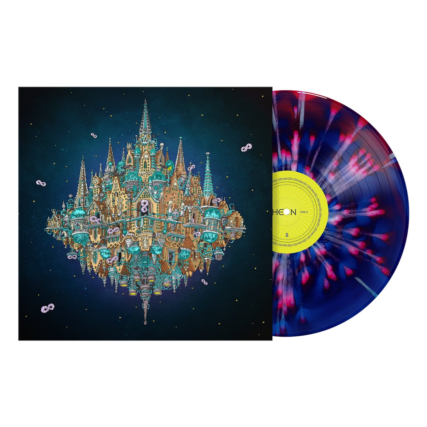 Pantheon: Gatefold Cobalt and Ruby Smush White Splatter Vinyl 2LP { vinyl }