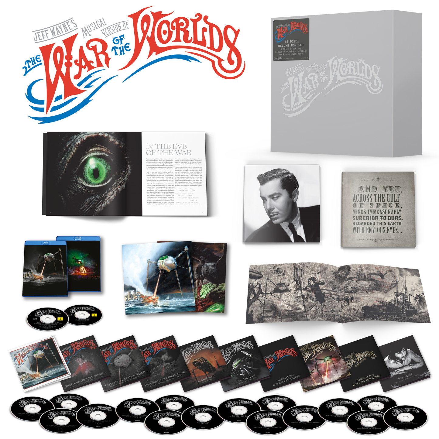 Jeff Wayne's Musical Version of the War of the Worlds (The Deluxe Collectors' Edition): 18 Disc & Book Box Set { vinyl }