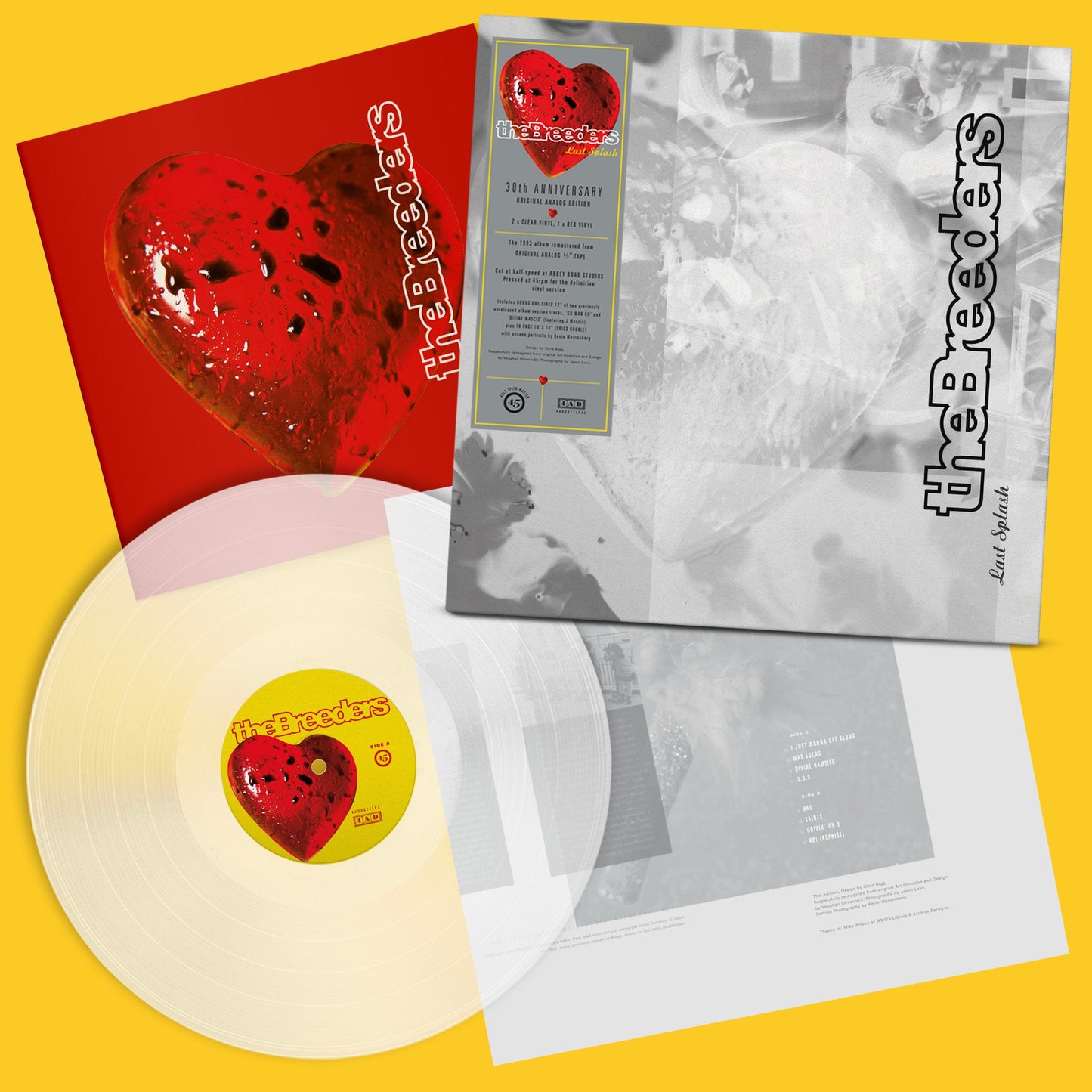 Last Splash (30th Anniversary Edition): Limited Clear Vinyl 2LP + Red Vinyl 12" Single { vinyl }