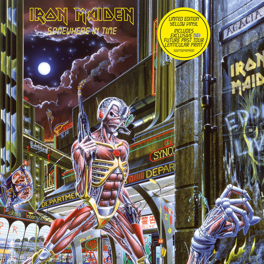 Somewhere In Time: Limited Yellow Vinyl LP w/ Tour Lenticular { vinyl }