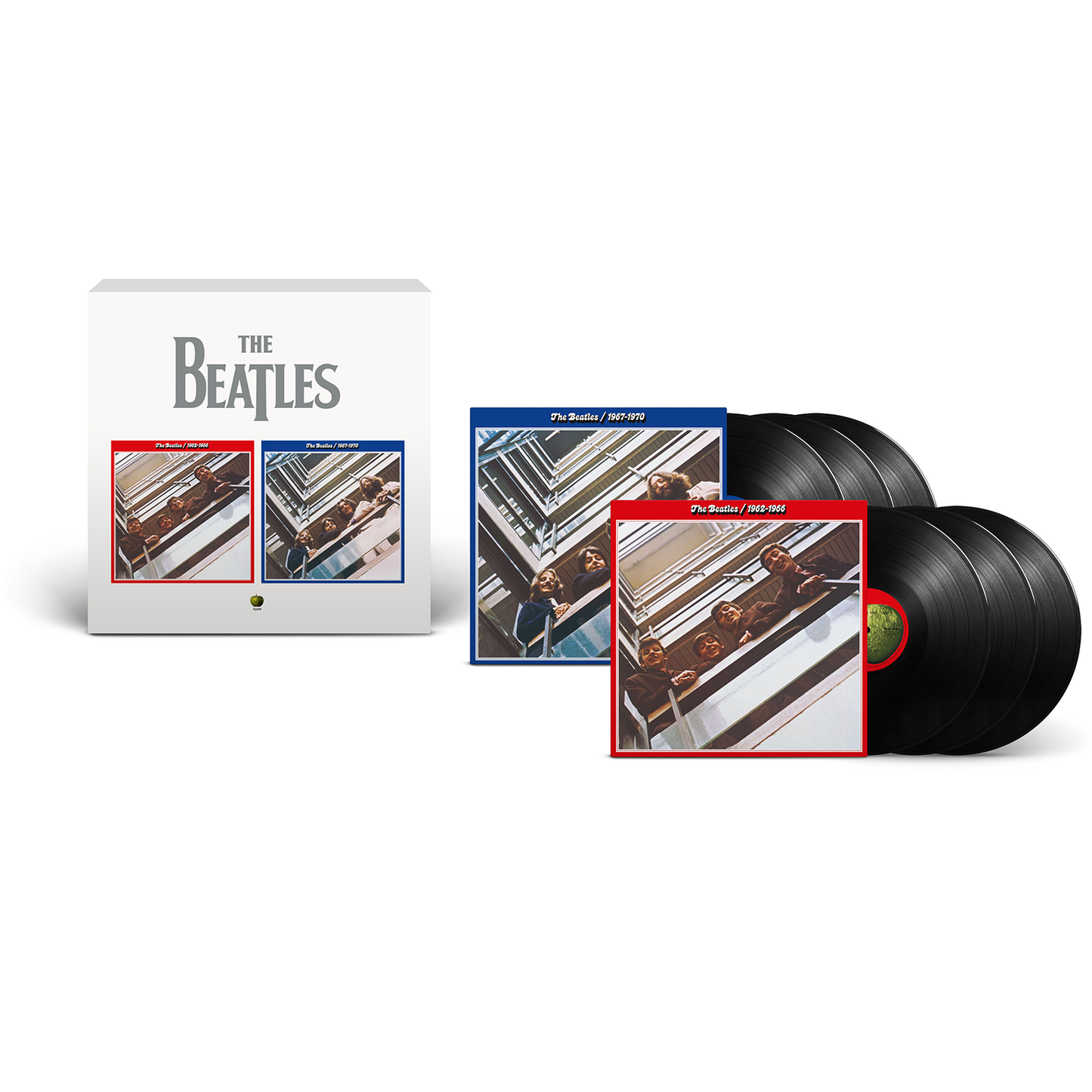 The Beatles 1962–1966 & The Beatles 1967-1970 (2023 Edition) 6LP Black Red & Blue Albums { vinyl }