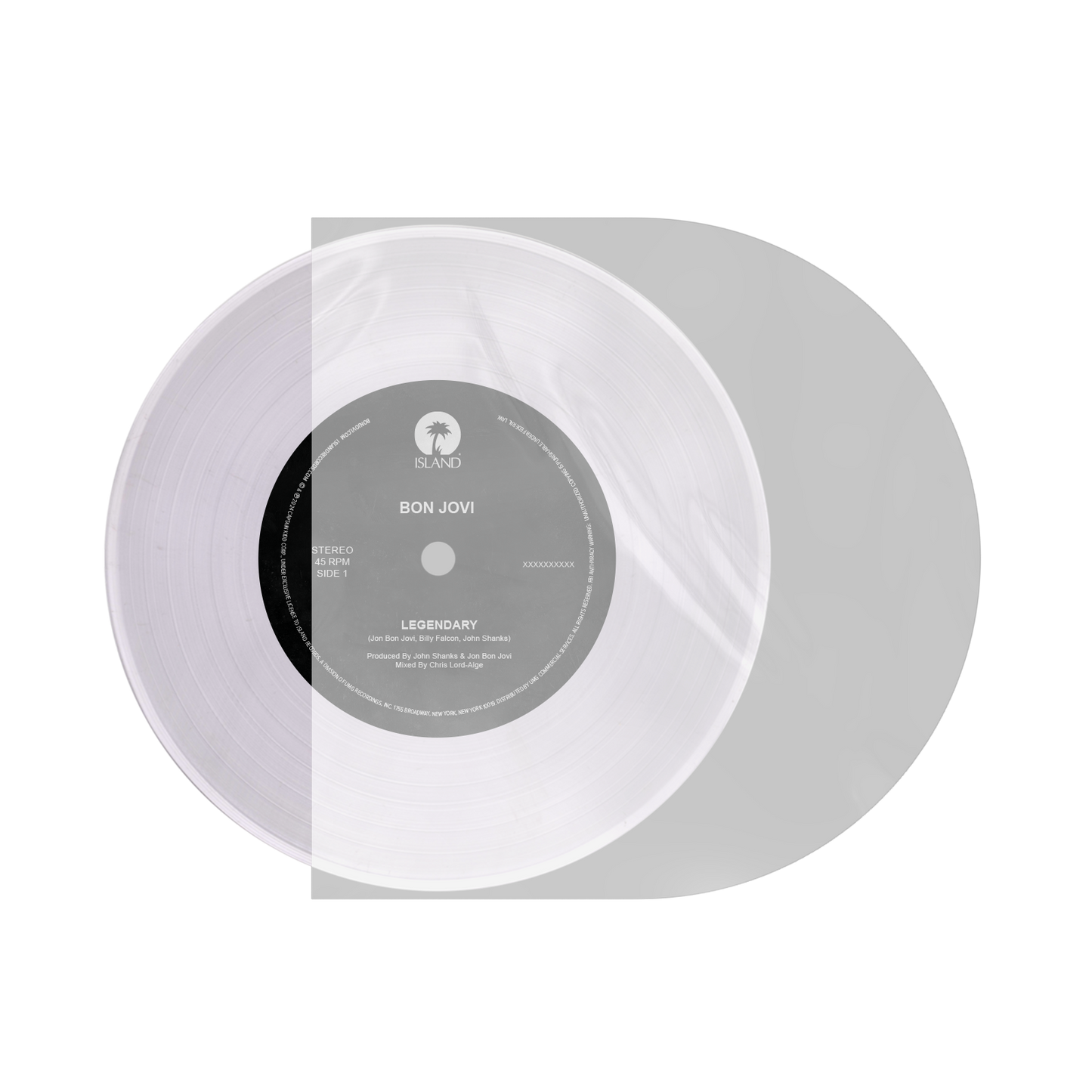Legendary CLEAR 7” VINYL (LIMITED EDITION) { vinyl }