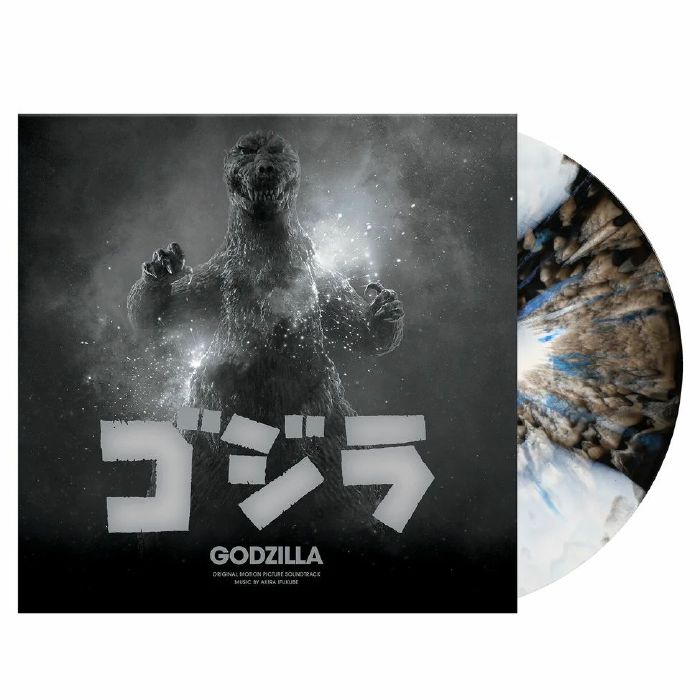 Godzilla OST (70th Anniversary Edition): Limited Edition Splattered Blue, White & Black Swirl Vinyl LP { vinyl }