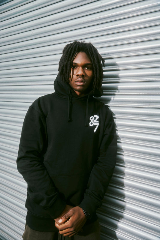 0207 Let The Art Fly Black Hoodie { vinyl }