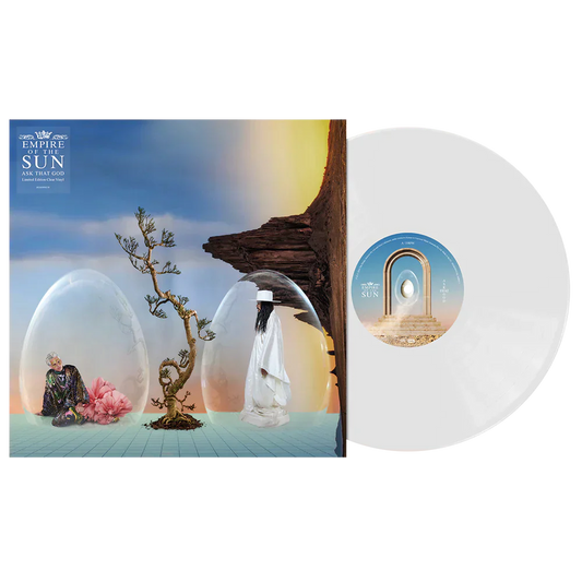 Ask That God Clear LP & Signed 12" Art Card { vinyl }