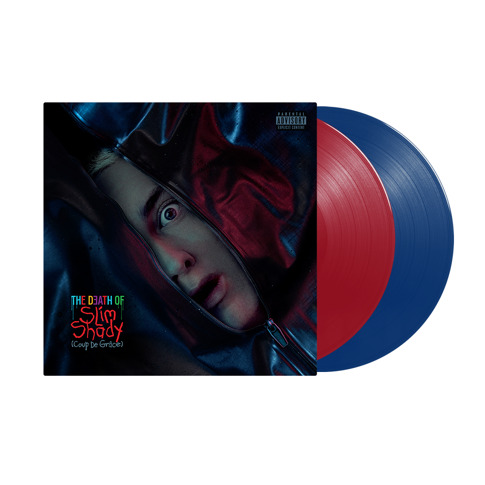 The Death of Slim Shady (Coup De Grâce): Red & Blue Opaque Vinyl 2LP { vinyl }