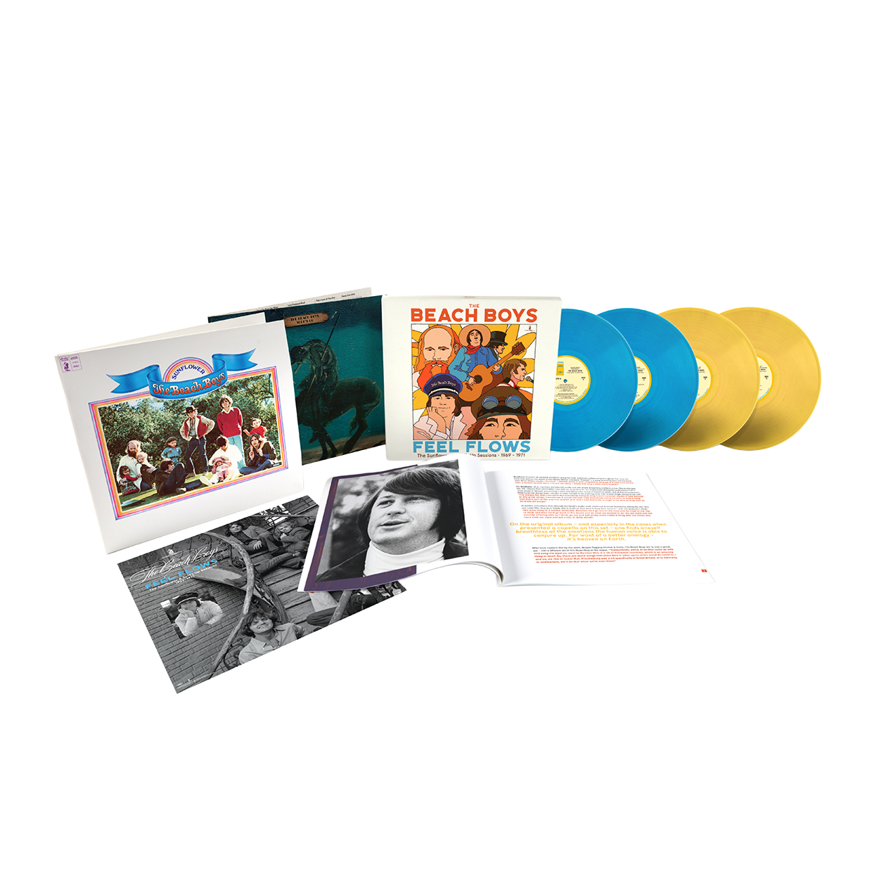 Feel Flows - The Sunflower & Surf’s Up Sessions 1969-1971: Exclusive Translucent Blue + Yellow Vinyl Box Set 4LP { vinyl }