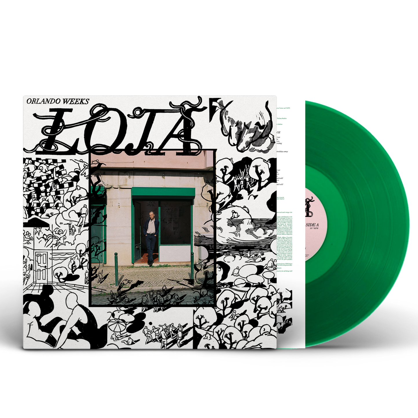 LOJA: Signed Transparent Green LP { vinyl }