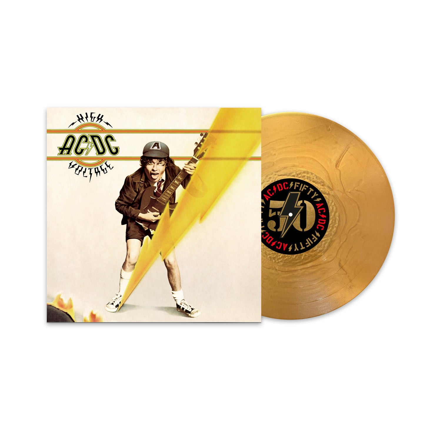 High Voltage (50th Anniversary): Gold Vinyl LP { vinyl }