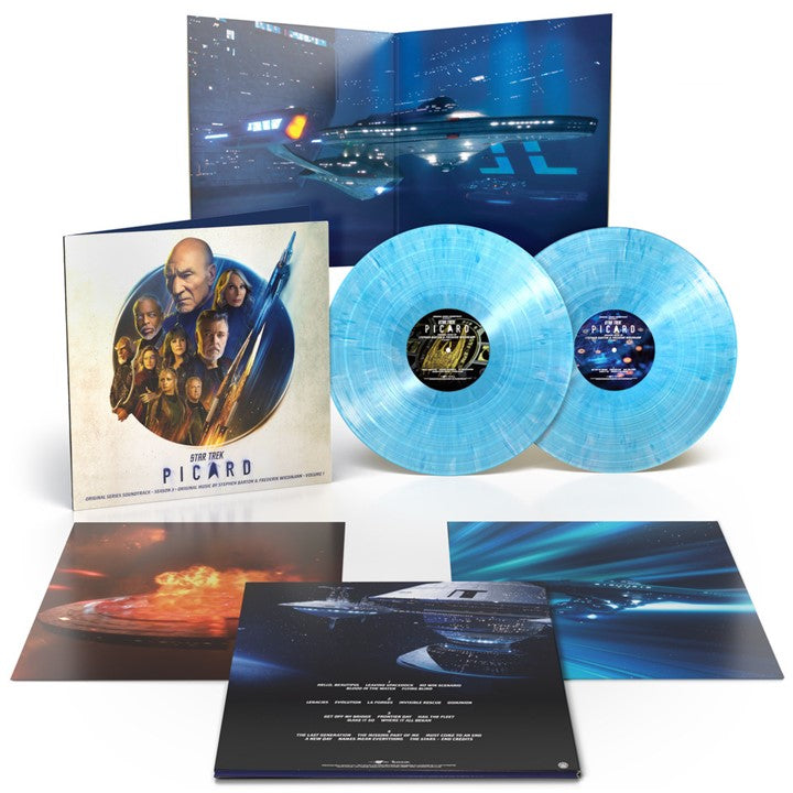 Star Trek - Picard Season 3 Volume 1: Limited Sky Blue with White Burst Vinyl 2LP { vinyl }