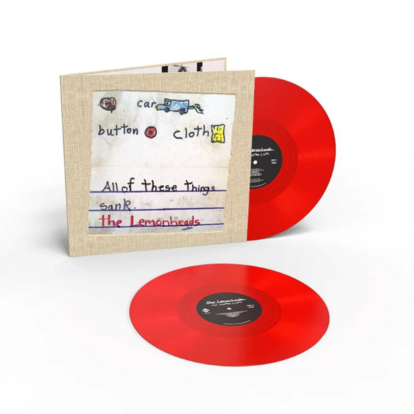 Car Button Cloth: Deluxe Expanded ‘Clothbound’ Edition Red Vinyl 2LP { vinyl }