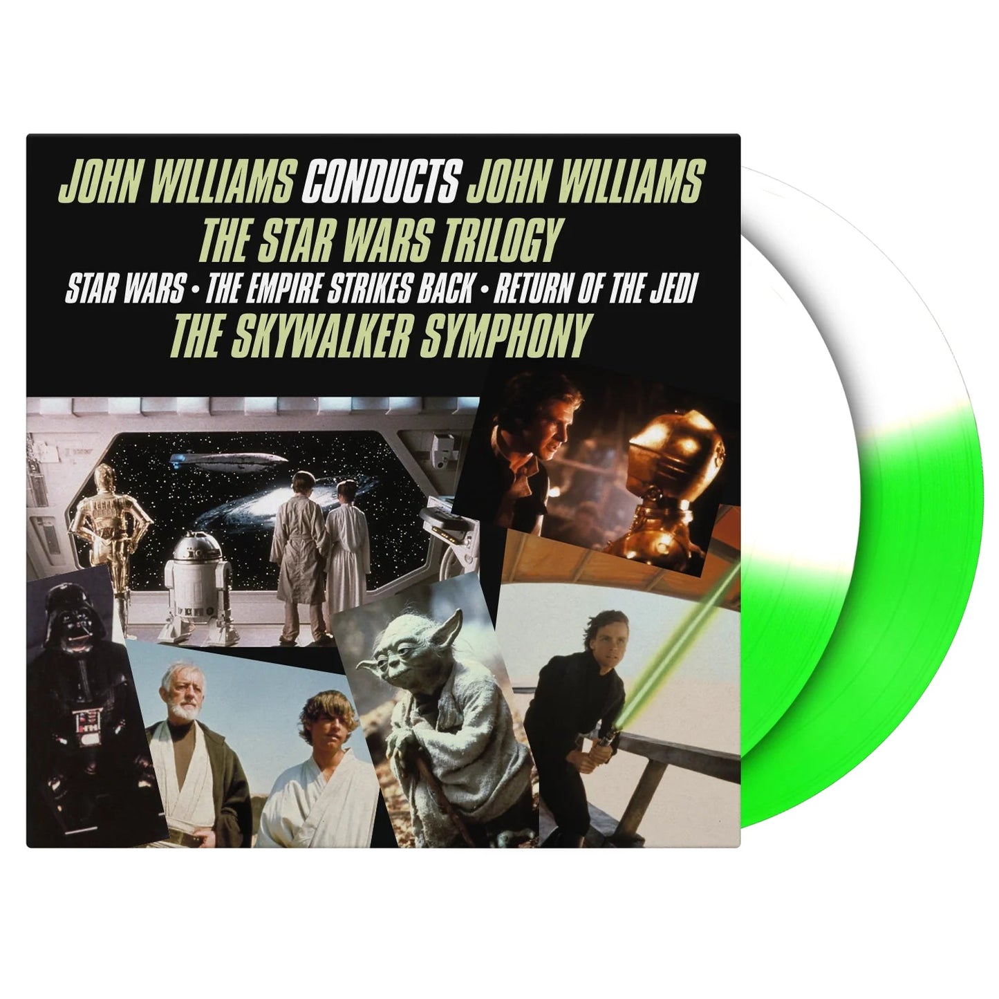 John Williams Conducts The Star Wars Trilogy: Green & White Vinyl 2LP { vinyl }