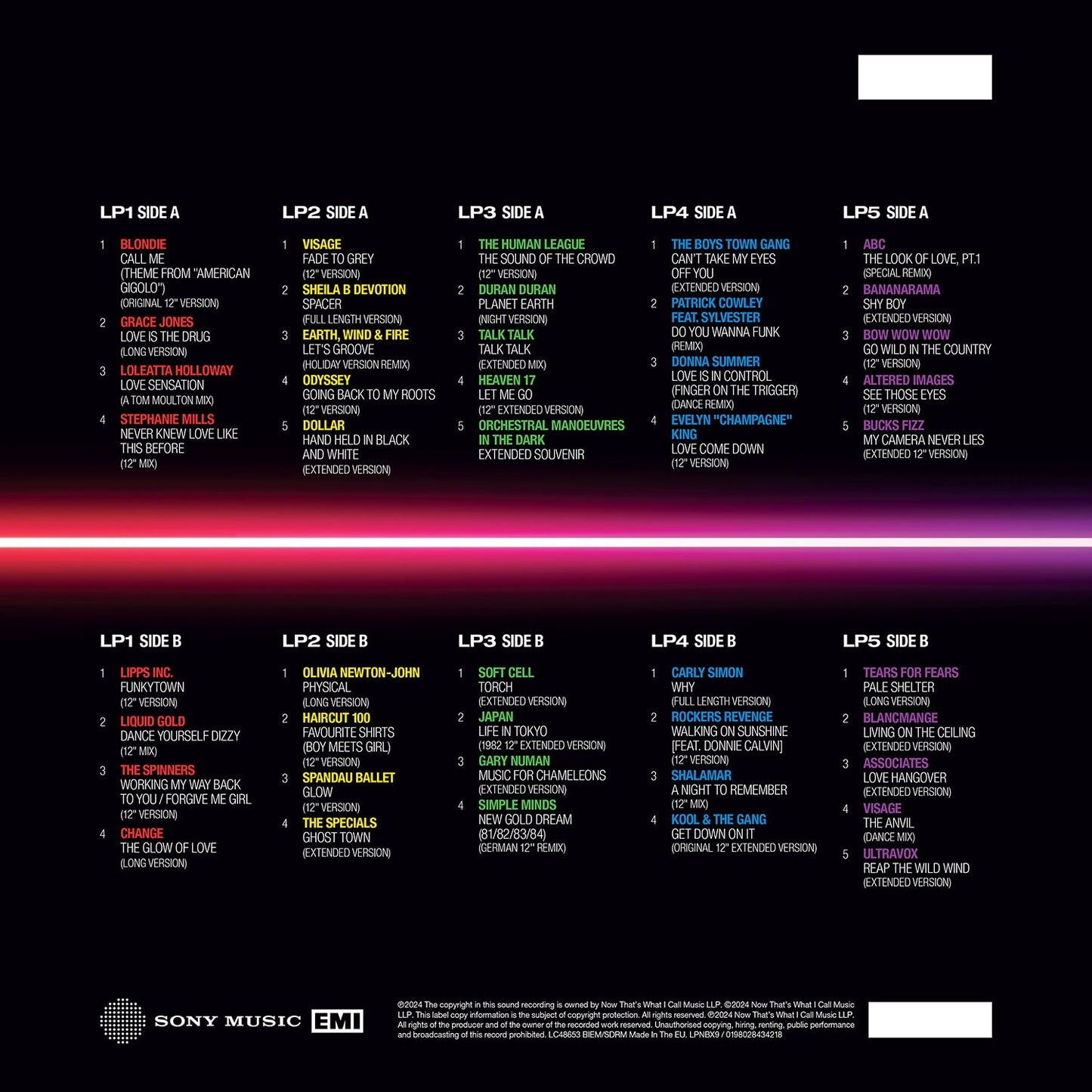 NOW Presents…12” 80s: Part One – 1980-1982 (5LP) { vinyl }