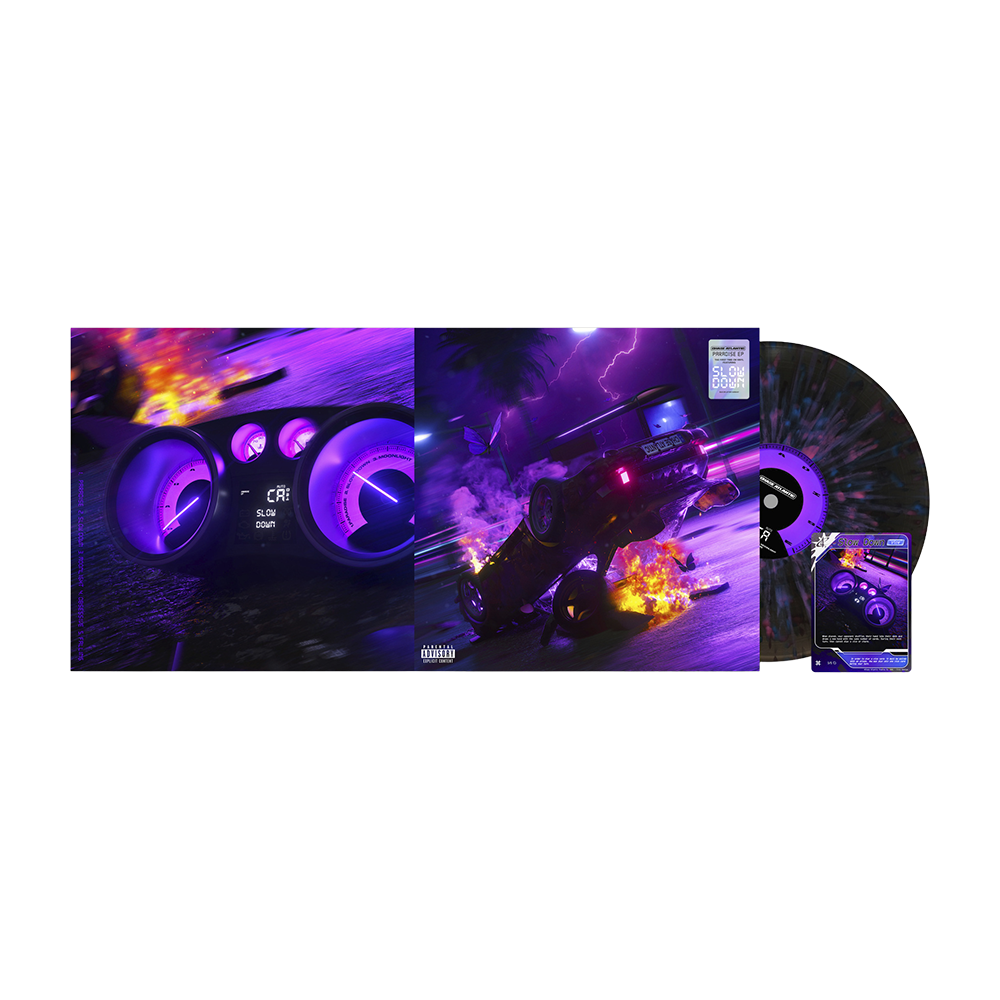 Paradise: Pink & Blue Splatter Black Ice Vinyl LP & Exclusive Signed Print { vinyl }