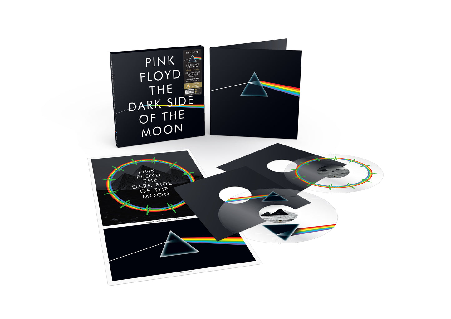 The Dark Side Of The Moon (50th Anniversary): Clear Picture Disc Vinyl LP w/ UV Sleeve! { vinyl }