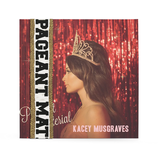 Pageant Material 10th Anniversary Gold Glitter Vinyl { vinyl }