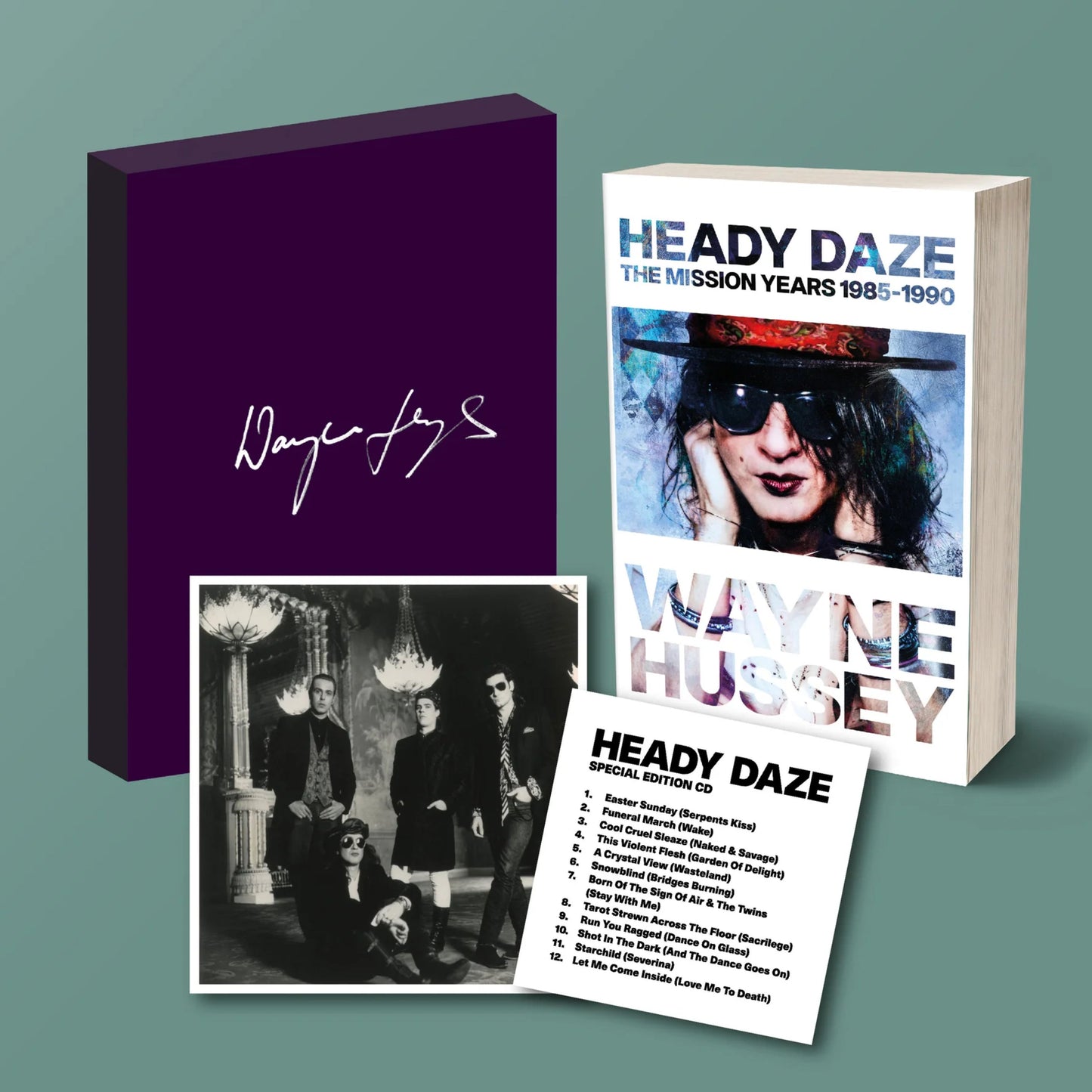 Heady Daze - The Mission Years 1985—1990: Signed Special Edition Hardback Book { vinyl }