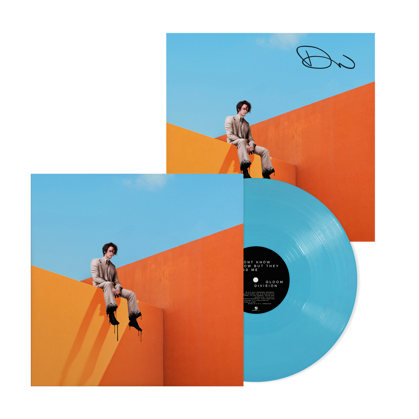 Gloom Division: Limited Blue Vinyl LP & Exclusive Signed Print { vinyl }