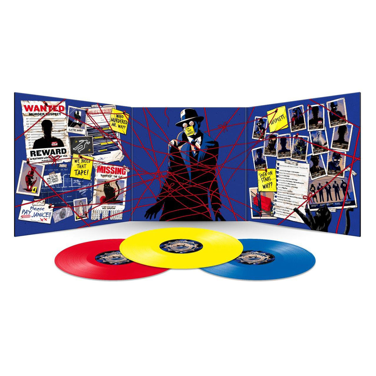 Dirk Gently’s Holistic Detective Agency: Limited Edition Red, Yellow + Blue Vinyl 3LP { vinyl }