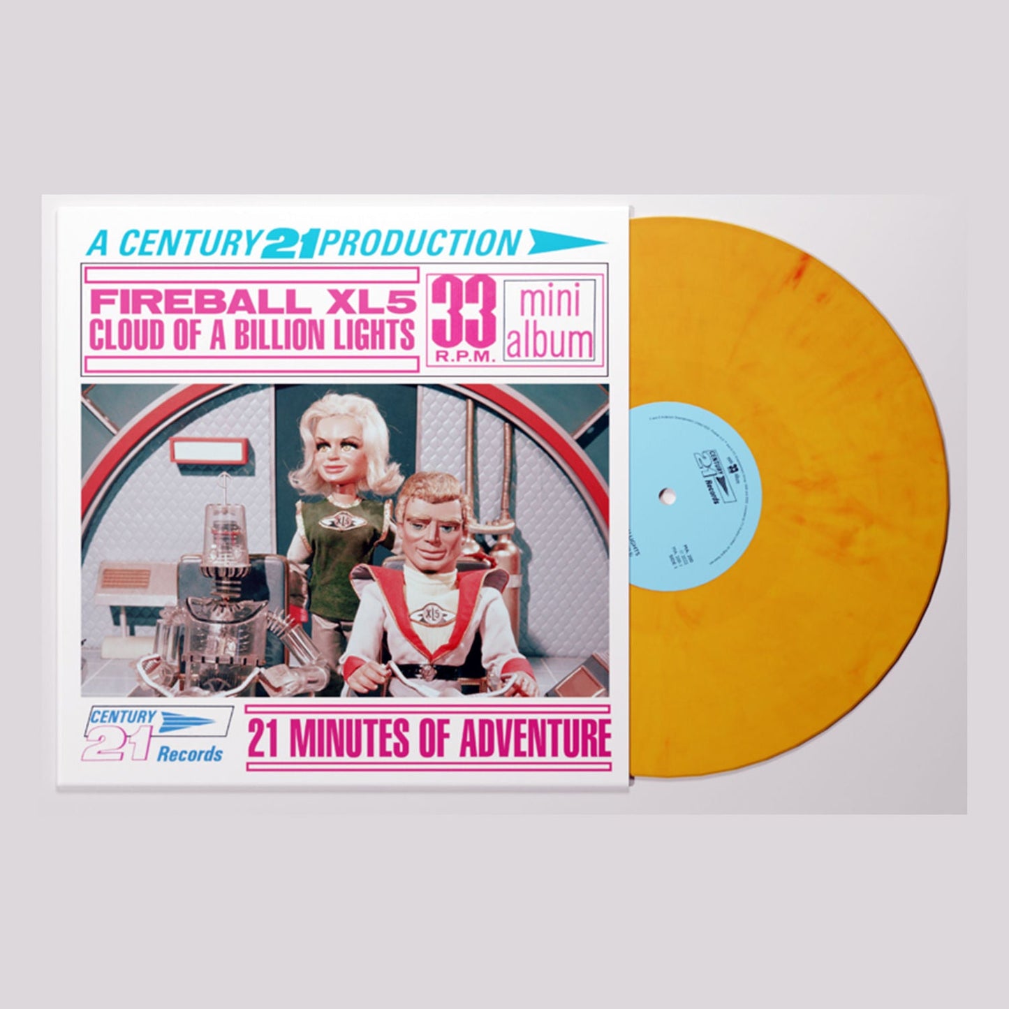 Fireball XL5: Cloud Of A Billion Lights - Limited Edition Fireball Yellow Colour Vinyl 7" EP { vinyl }