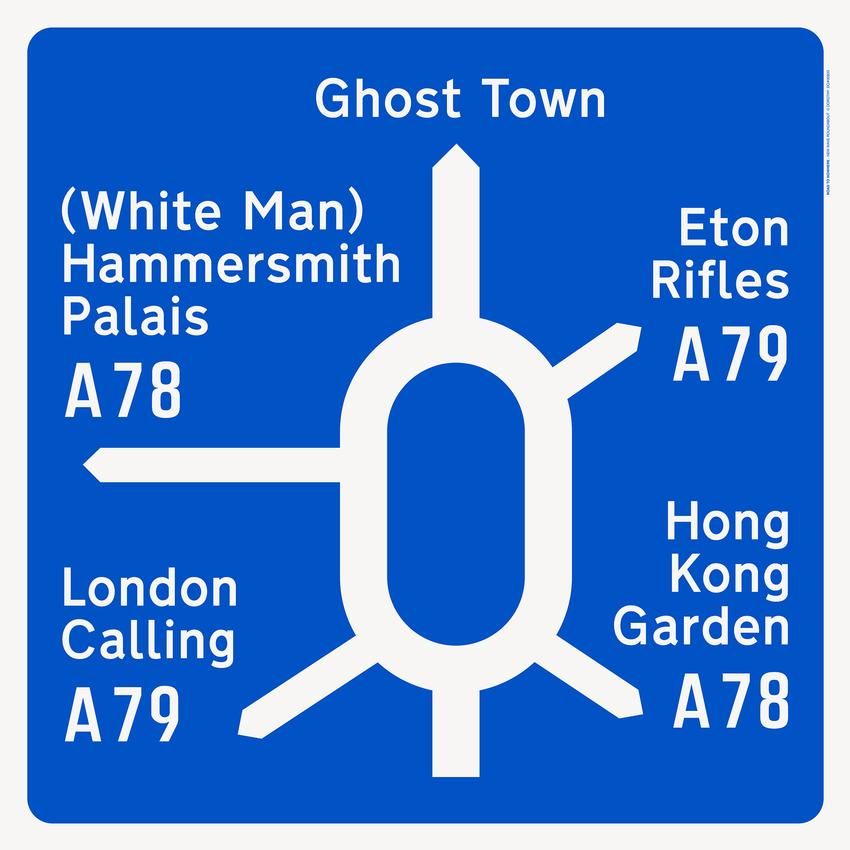 Road to Nowhere: Post-Punk Roundabout Screen Print Poster { vinyl }