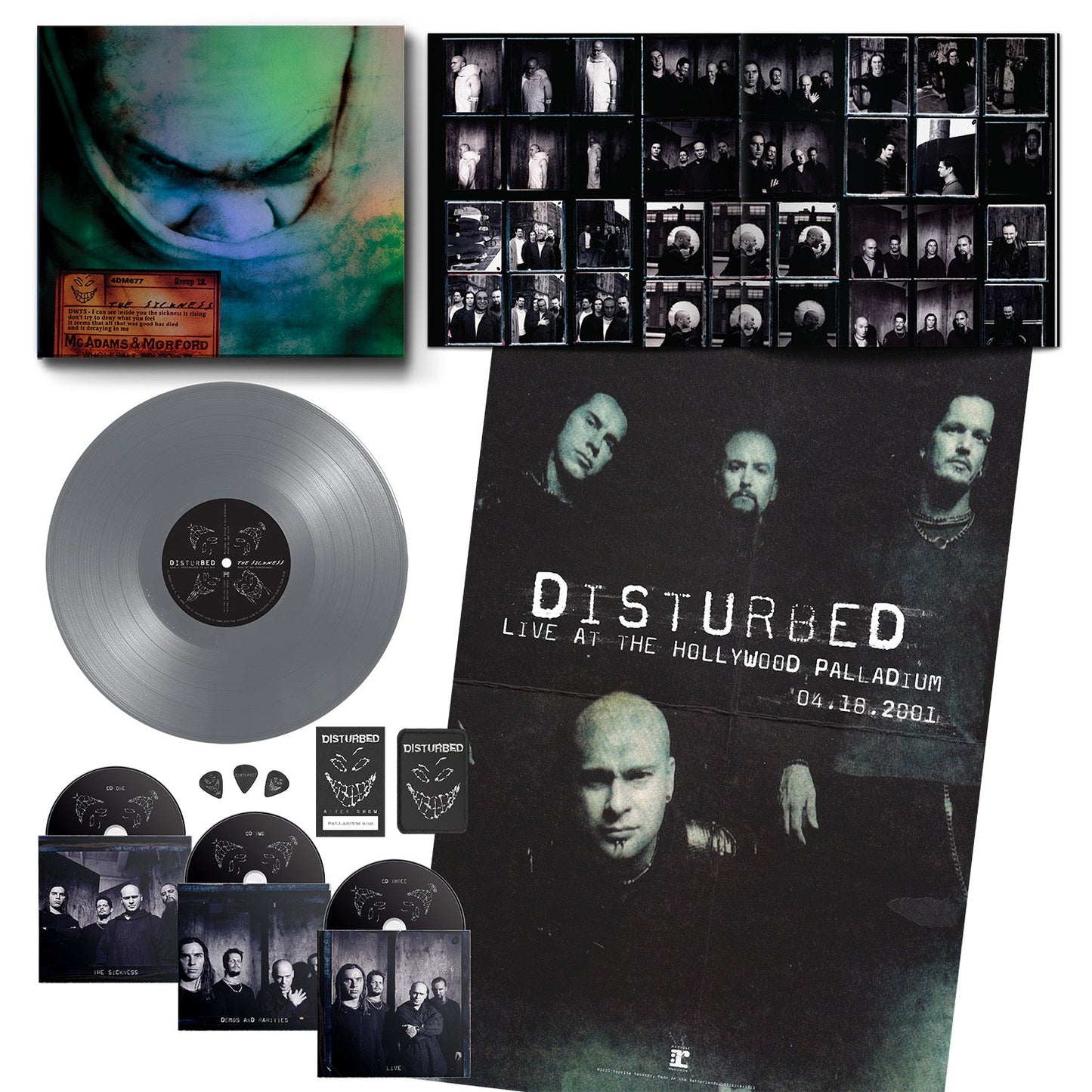 THE SICKNESS 25th ANNIVERSARY EDITION: 1LP SILVER VINYL//3CD BOX { vinyl }