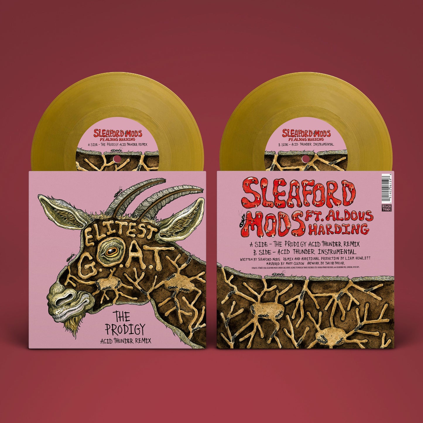Elitest G.O.A.T. (The Prodigy Acid Thunder Mix): Gold 7" Vinyl { vinyl }