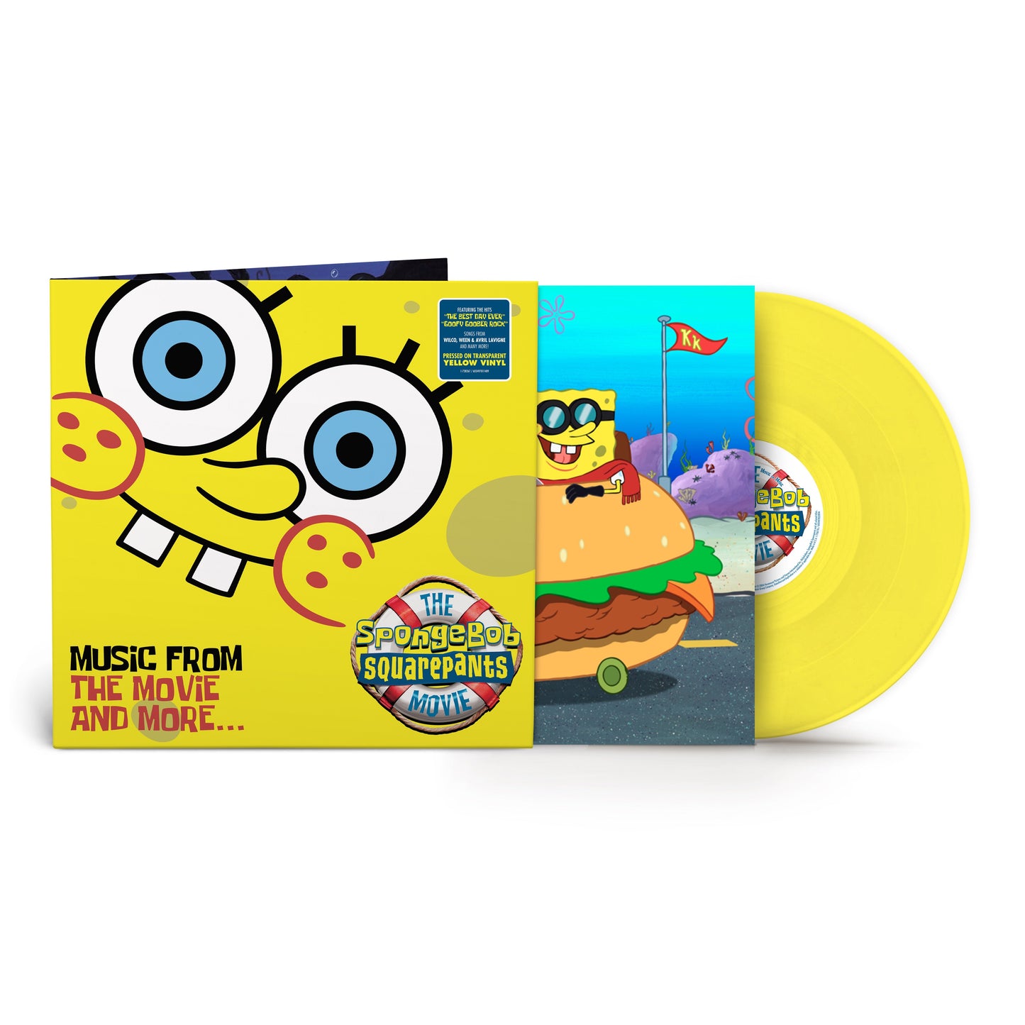 The Sponge Bob Squarepants Movie - Music From The Movie & More Yellow Vinyl LP { vinyl }