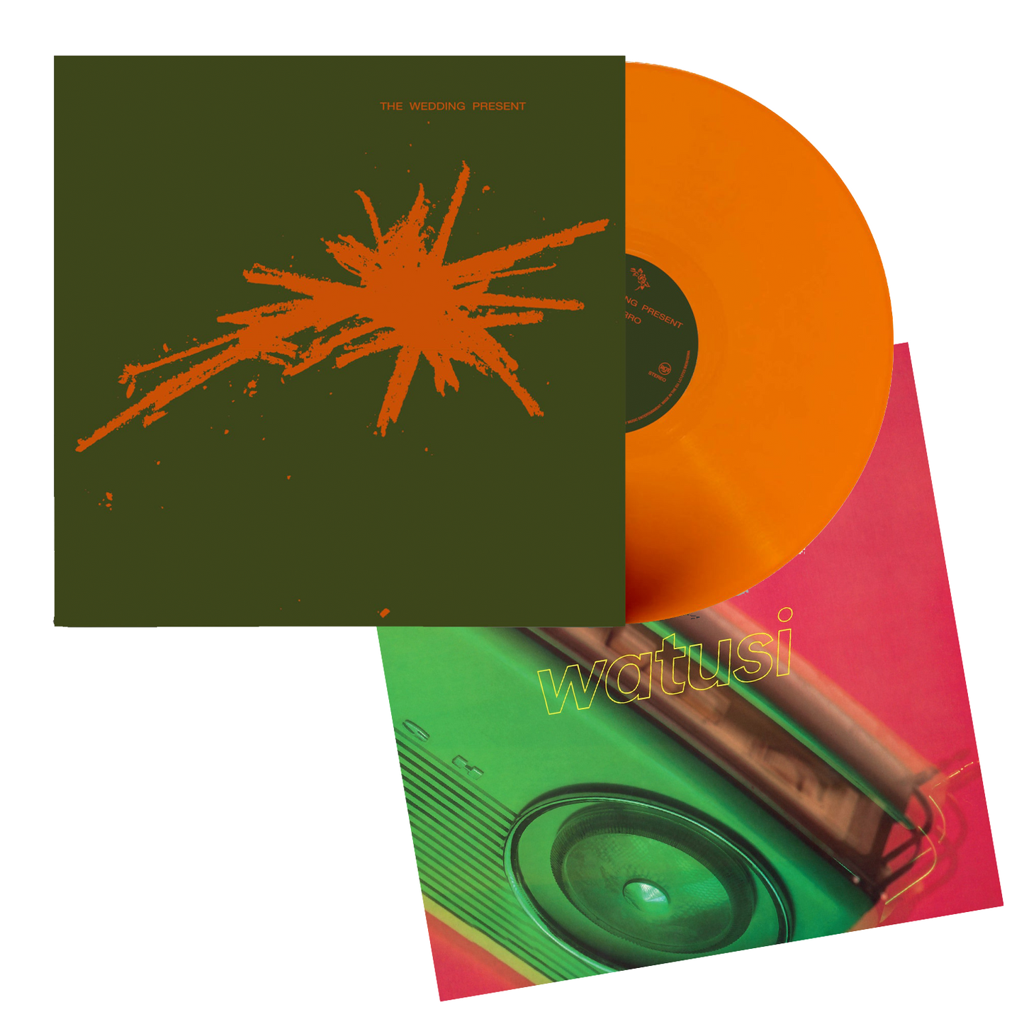 Bizarro: Limited Orange Bio Vinyl LP & Watusi Print Signed By David Gedge { vinyl }