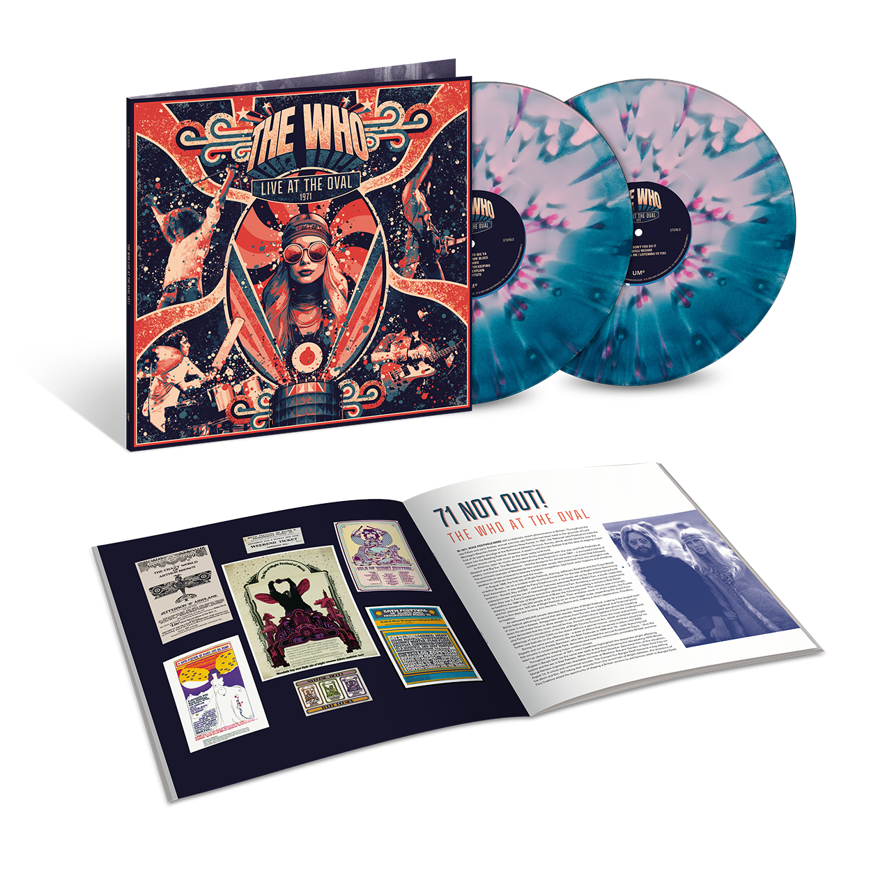 Live At The Oval 1971: Blue & Pink Splatter Vinyl 2LP { vinyl }