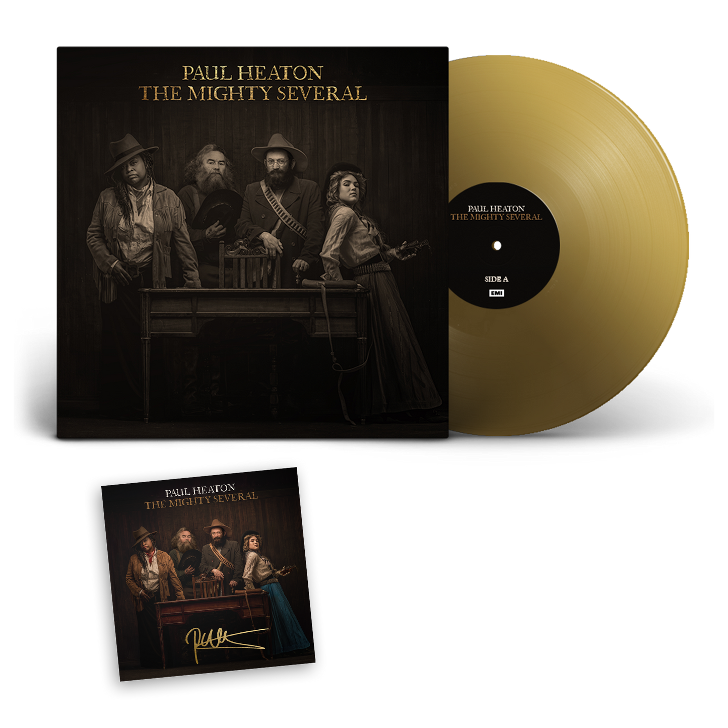 The Mighty Several Exclusive Gatefold Gold Vinyl & Signed Art Card { vinyl }
