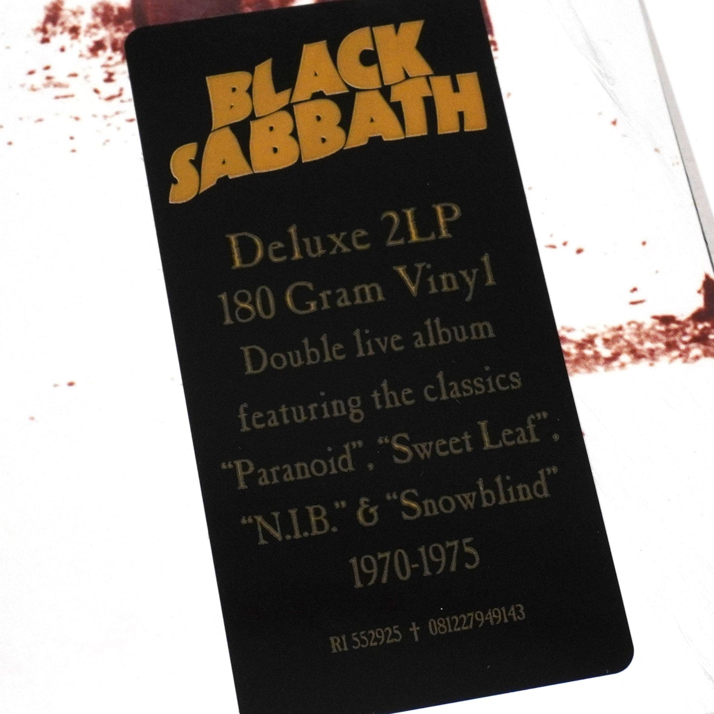 Black Sabbath: Past Lives (180g) Vinyl 2LP { vinyl }