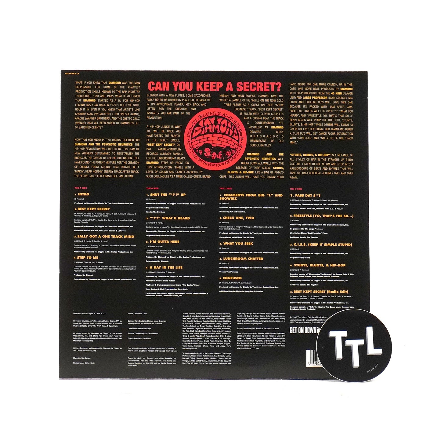 Diamond D And The Psychotic Neurotics: Stunts, Blunts And Hip Hop Vinyl 2LP { vinyl }