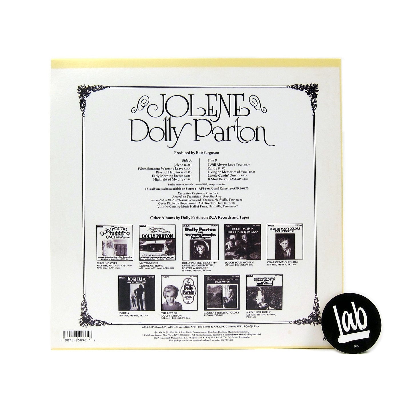 Dolly Parton: Jolene Vinyl LP { vinyl }
