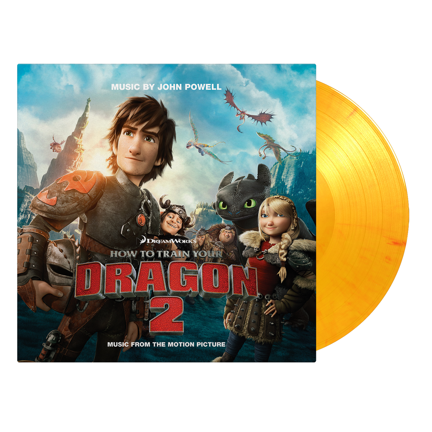 How To Train Your Dragon 2: Limited Flaming Coloured Vinyl 2LP { vinyl }