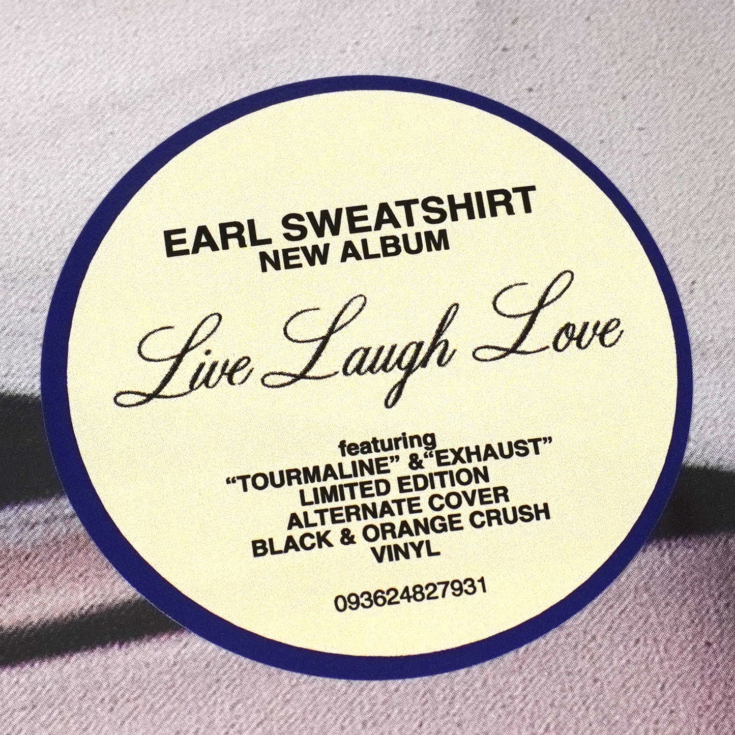 Earl Sweatshirt: Live Laugh Love (Indie Exclusive Colored Vinyl) Vinyl LP { vinyl }