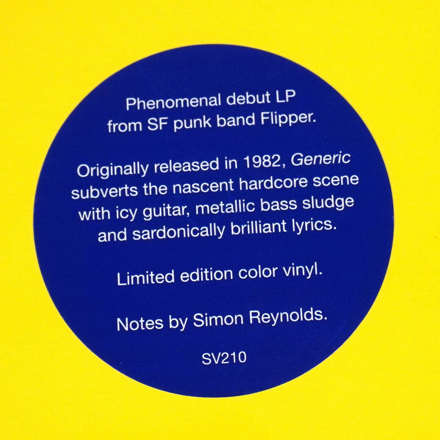 Flipper: Generic Flipper (Colored Vinyl) Vinyl LP { vinyl }
