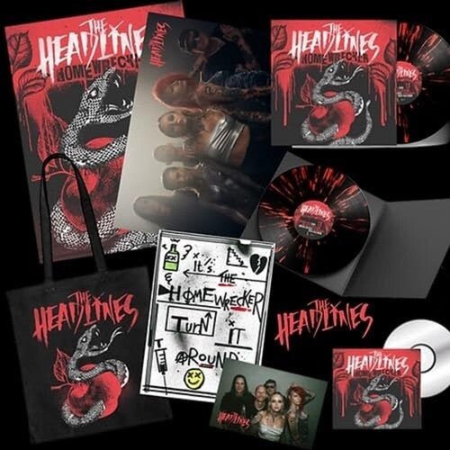 HEADLINES - HOMEWRECKER - BLACK/RED SPLATTER Vinyl LP { vinyl }