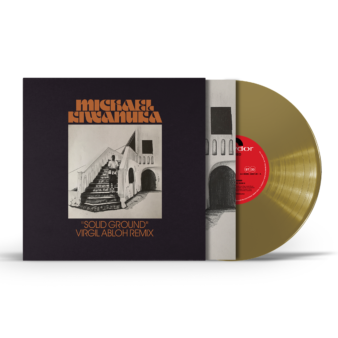 Solid Ground (Virgil Abloh Remix) Single Heavyweight Gold 10” Vinyl { vinyl }