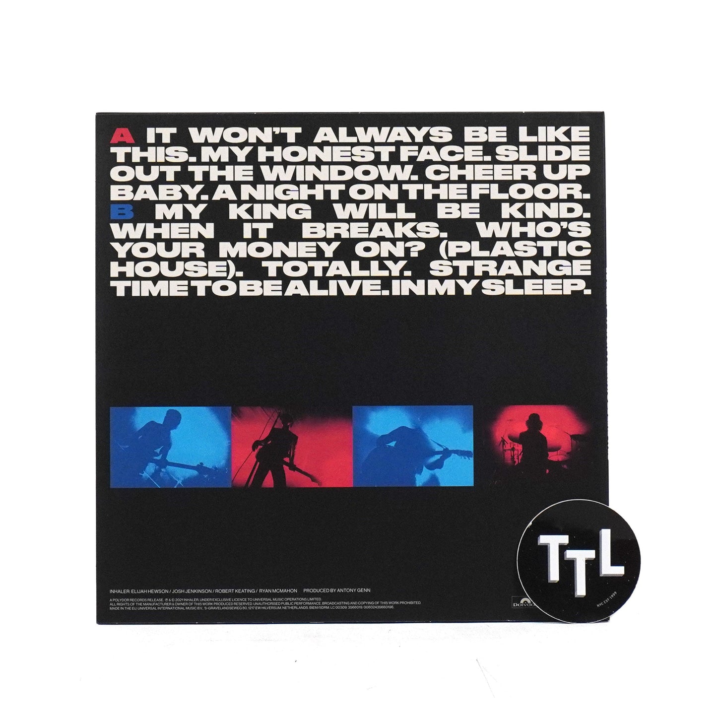 Inhaler: It Won't Always Be Like This (Import) Vinyl LP { vinyl }