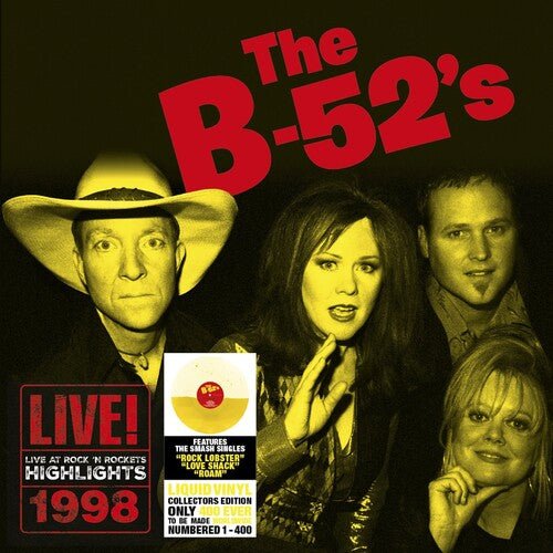 B-52'S - LIVE AT ROCK 'N ROCKETS - YELLOW LIQUID VINYL Vinyl LP { vinyl }