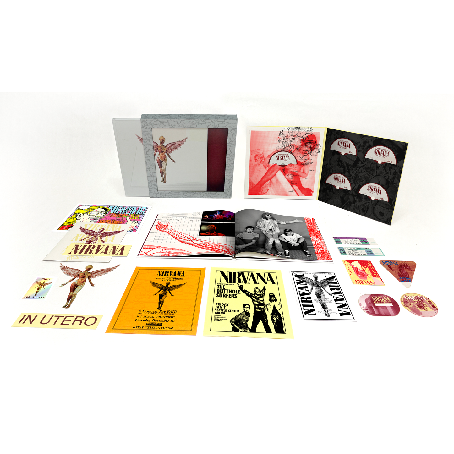 In Utero (30th Anniversary): Super Deluxe 5CD Box Set { vinyl }