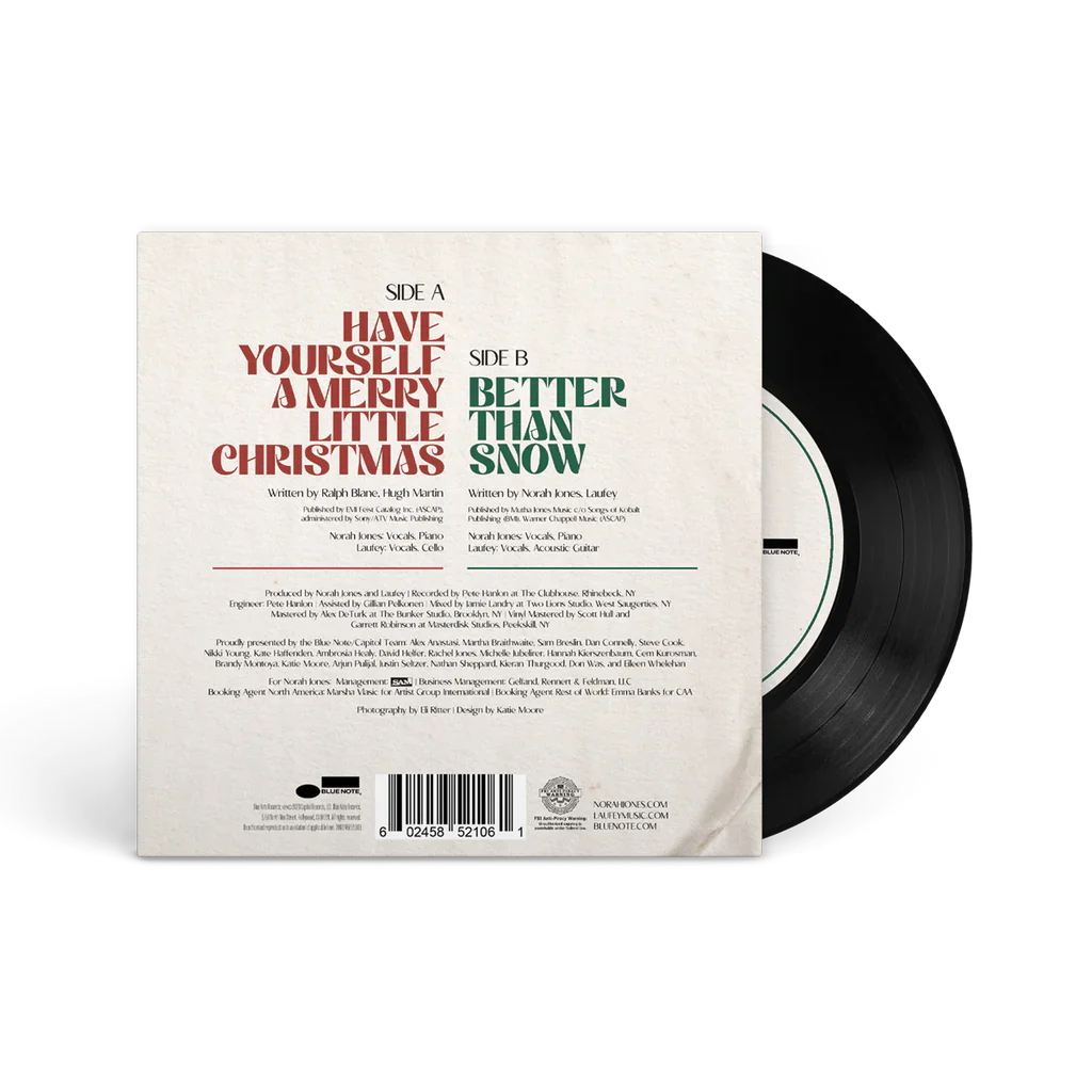 Norah Jones and Laufey - Christmas With You 7" - Black { vinyl }