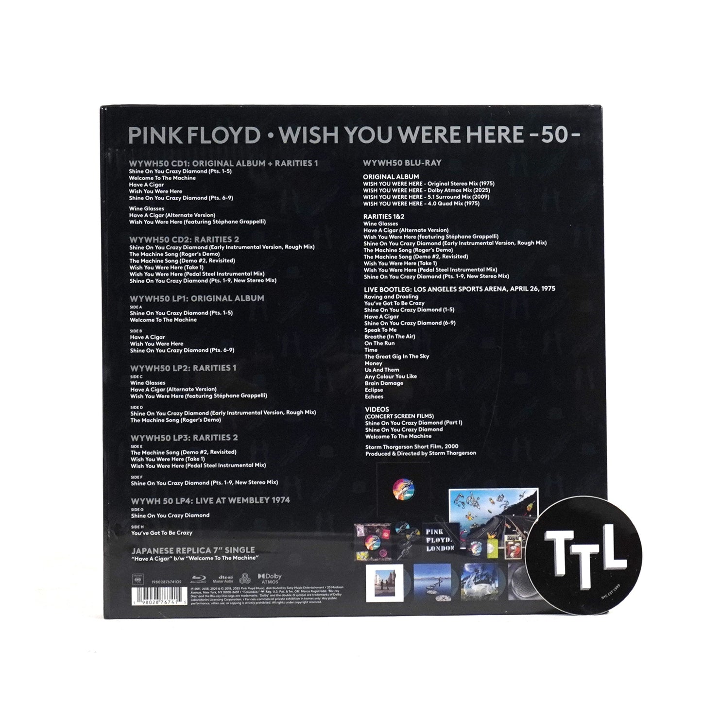 Pink Floyd: Wish You Were Here - 50th Anniversary (Colored Vinyl) Vinyl 4LP+CD Boxset { vinyl }