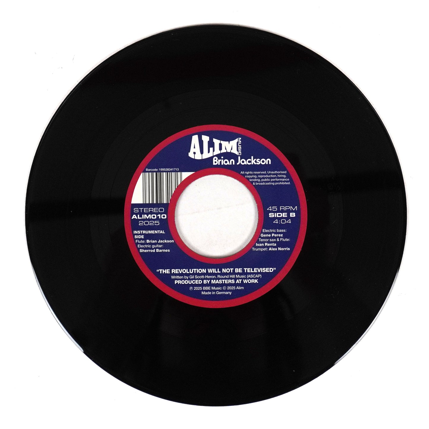 Brian Jackson: The Revolution Will Not Be Televised ft. Black Thought, Masters At Work (Import) Vinyl 7" { vinyl }