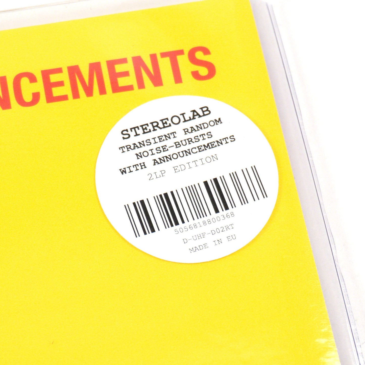 Stereolab: Transient Random-Noise Bursts With Announcements Vinyl 2LP { vinyl }