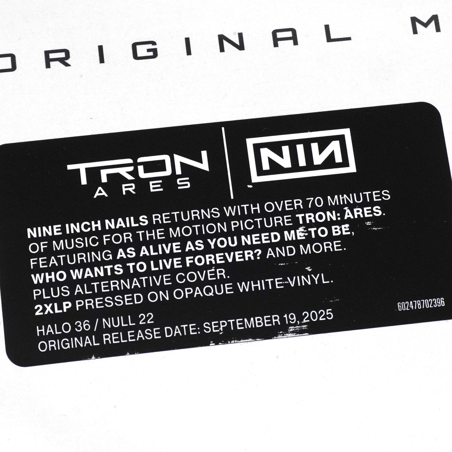 Nine Inch Nails: TRON - Ares Soundtrack (Colored Vinyl) Vinyl 2LP { vinyl }