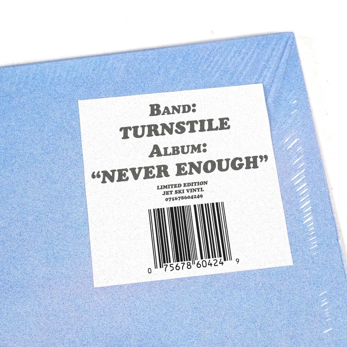 Turnstile: Never Enough (Blue Colored Vinyl) Vinyl LP { vinyl }
