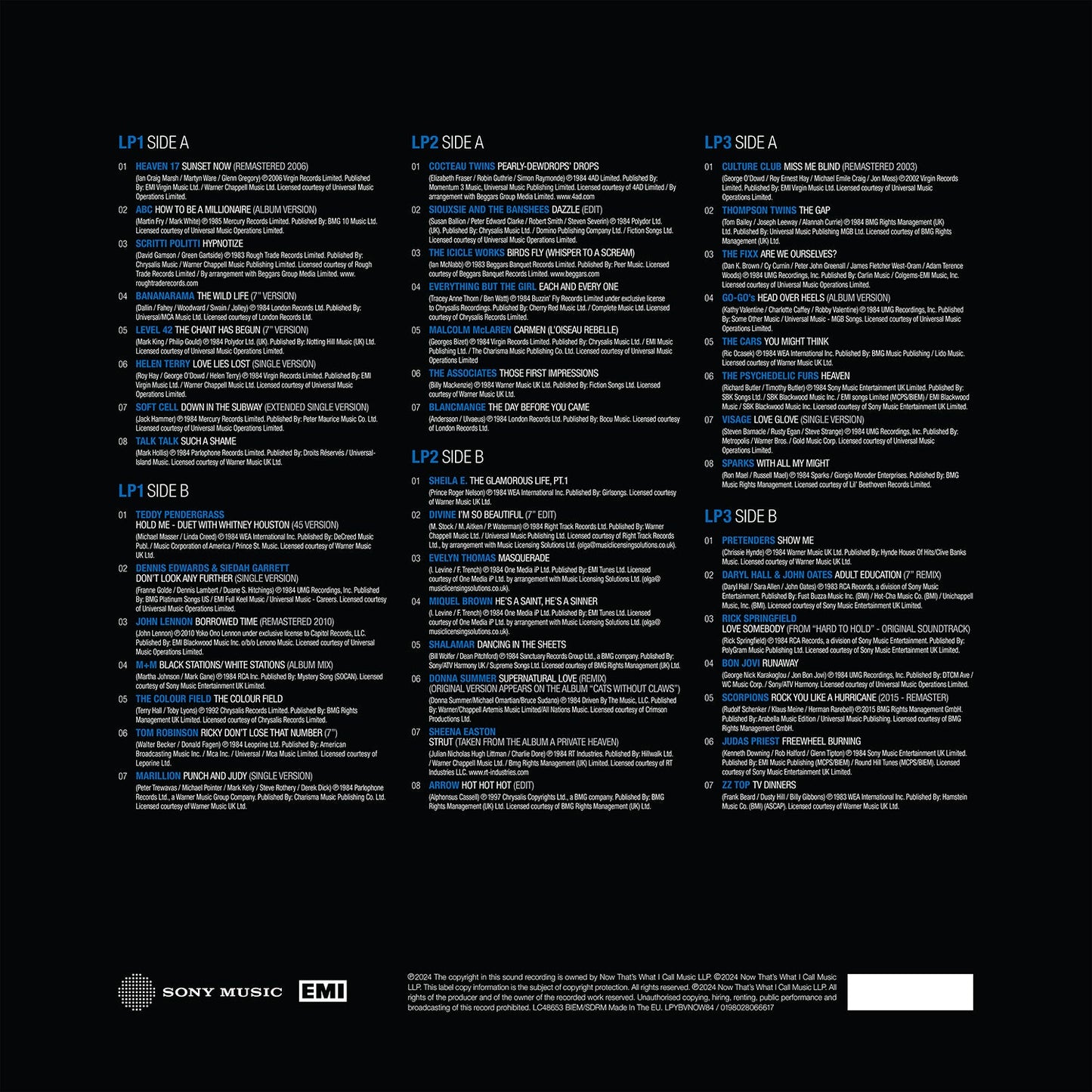 NOW Yearbook – THE VAULT: 1984 (3LP) { vinyl }